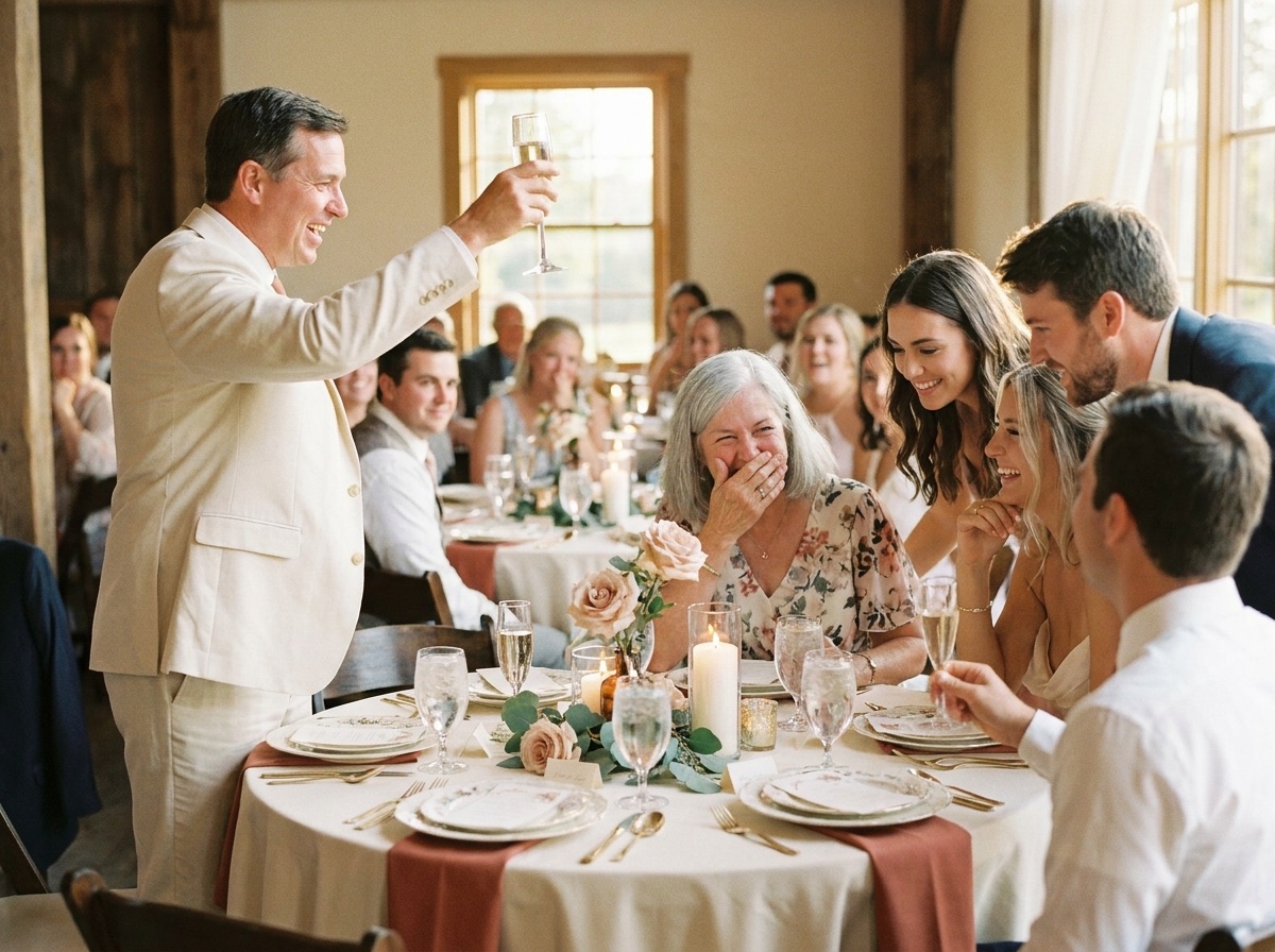 Reception wedding moment